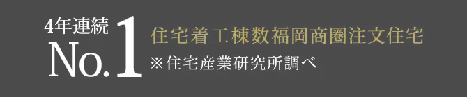 住宅着工棟数No.1